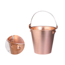 Load image into Gallery viewer, Healeved Copper Ice Bucket Steel Container Steel Ice Bucket Wine Bucket Ice Bucket Ice Holder Beverage Cooler Bucket Drink Containers with Ice Tong for Home Bar KTV Weddings Party Stainless
