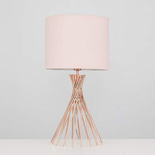 Load image into Gallery viewer, Twisted Copper Effect Table Lamp
