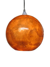 Load image into Gallery viewer, 20cm Copper Capiz Shell Ball Lamp Shade Bedroom Light Shade
