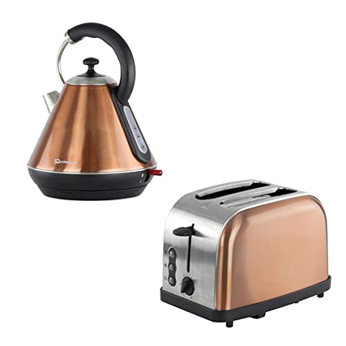 Copper Kettle & Toaster Set | Breakfast Set 2pc |  SQ Professional 