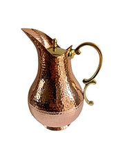 Load image into Gallery viewer, Hammered Copper Water Pitcher | 100% Pure Copper Jug | Handmade Gift | Anniversary Gift
