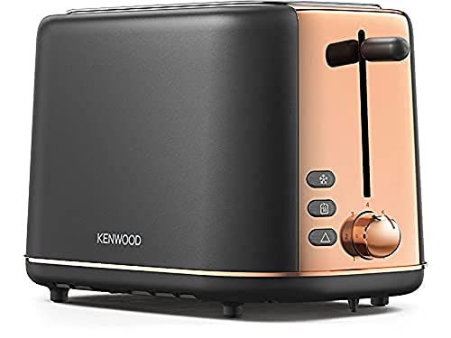 Kenwood Abbey Lux Toaster | Dark Grey & Copper | 2 Slot Toaster | 800 W | TCP05.C0DG