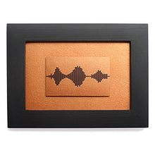 Load image into Gallery viewer, I Love You Soundwave Art | Bronze Or Copper | Gift Idea  | 3.5 x 5 inch
