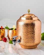 Load image into Gallery viewer, Copper Water Dispenser | With Stand &amp; Cups  
