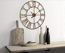 Load image into Gallery viewer, Large Copper Wall Clock | 60 cm | Roman Numerals 
