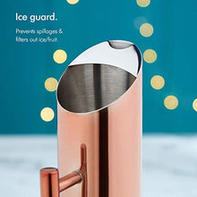 Load image into Gallery viewer, Copper Pitcher Includes In Built Ice Guard 
