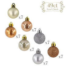 Load image into Gallery viewer, 49 Pcs | Mini Christmas Baubles | Copper 
