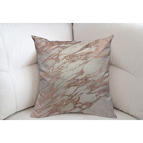 Copper Rose Gold Marble Cushion Cover 45x45cm Decorative Cushion