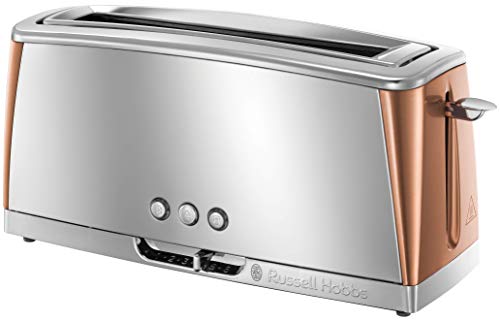 Russell Hobbs | Long Slot Toaster | Copper & Stainless Steel | Luna