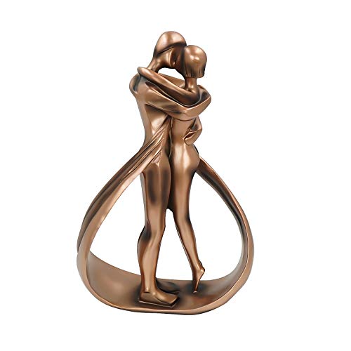 Decorative Couple Figurines | Ornament | Copper | Wedding Anniversary Gift 