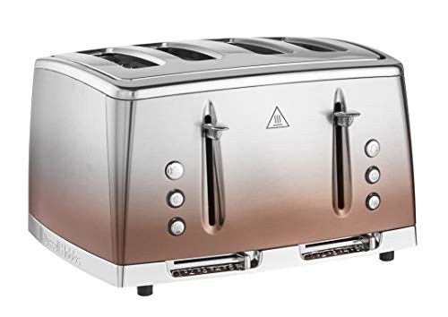 Copper Sunset Eclipse | 4 Slice Toaster | Stainless Steel | Russell Hobbs (25143)
