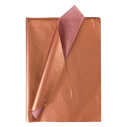 Copper/ Rose Gold Gift Wrapping Tissue Paper | 50 x 70 cm | 25 Sheets