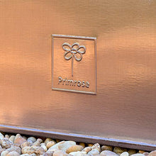 Load image into Gallery viewer, Outdoor Zinc Flared Square Planter | Copper | Frost and Rust-Resistant | 48cm | Primrose 
