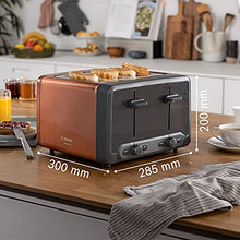 Load image into Gallery viewer, Bosch | DesignLine Plus | Stainless Steel 4 Slot Toaster | Copper | (TAT4P449GB)
