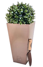 Load image into Gallery viewer, Outdoor Zinc Flared Square Planter | Copper | Frost and Rust-Resistant | 48cm | Primrose 
