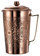 Load image into Gallery viewer, Copper Water Moscow Mule Serving Pitcher Jug With Lid
