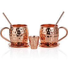 Load image into Gallery viewer, Copper Moscow Mule Mugs | Set Of 2 | Present Idea 
