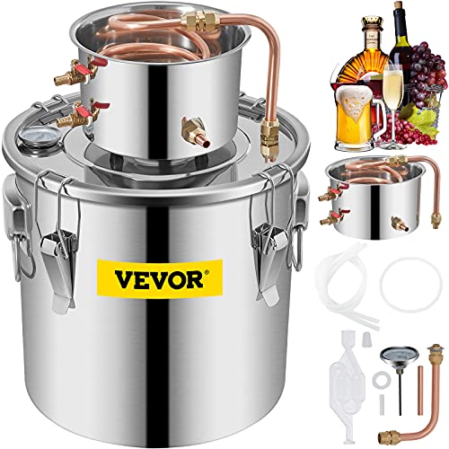 Stainless Steel & Copper Moonshine Still Distiller | 8.5Gal | 38L 2pot | Home Brewing Kit