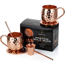 Load image into Gallery viewer, Copper Moscow Mule Mugs | Set Of 2 | Gift Box 
