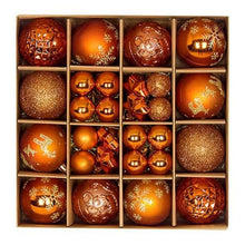 Load image into Gallery viewer, 44 Pcs | Copper Christmas Bauble Ornaments | Christmas Tree Decoration Set
