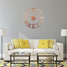 Load image into Gallery viewer, Large Copper Wall Clock | Roman Numerals 
