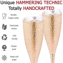 Load image into Gallery viewer, Handcrafted Copper Champagne Flutes | Set Of 2 
