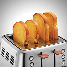 Load image into Gallery viewer, 4 Slice Stainless Steel &amp; Copper Toaster

