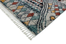 Load image into Gallery viewer, Traditional Berber Rug | Multicoloured Copper, Blue, Yellow 

