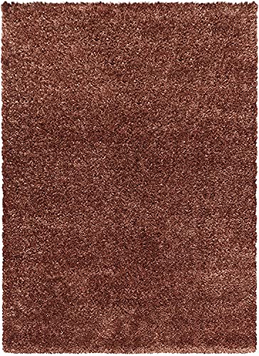 Thick Soft Shaggy Modern Rug | Copper, Terracotta | 120x170cm 